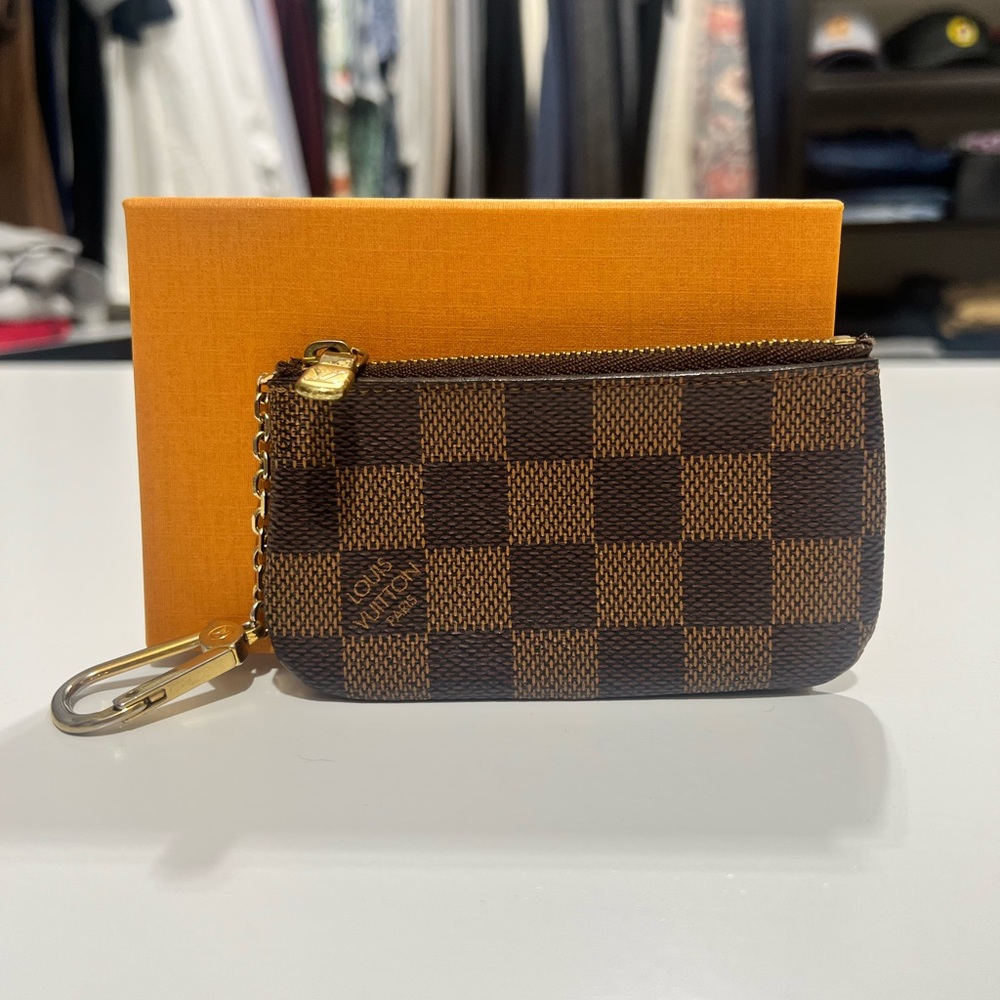 Louis Vuitton Damier Ebene Cles Key Pouch